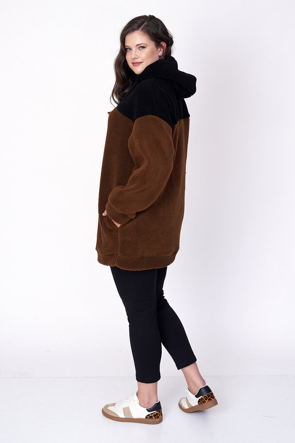 BLOK RENKLİ PELUŞ SWEATSHIRT
