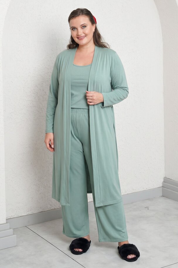 3'LÜ DÖKÜMLÜ PİJAMA TAKIMI