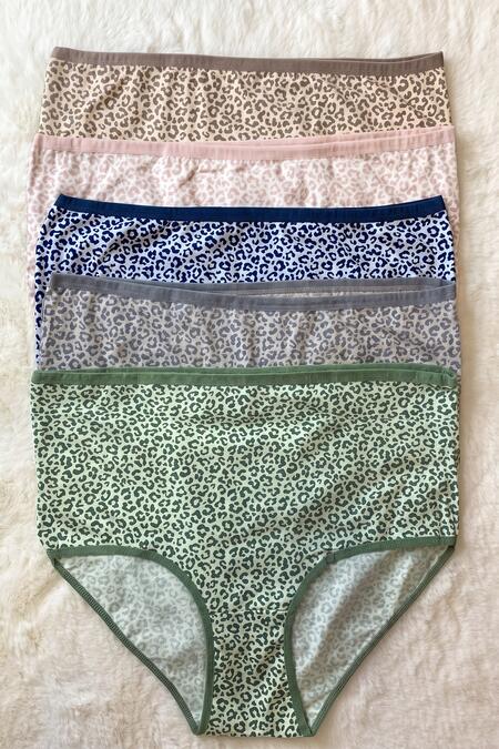 Büyük Moda - 5'Lİ LEOPAR DESENLİ PAMUKLU KÜLOT (1)