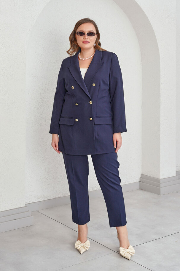 ASTARLI KRUVAZE BLAZER CEKET