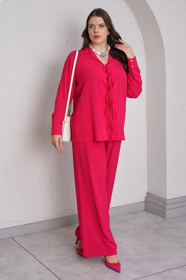 BAĞCIK DETAYLI BÜRÜMCÜK ALT - ÜST TAKIM