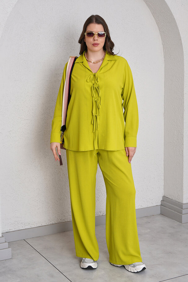 BAĞCIK DETAYLI BÜRÜMCÜK ALT - ÜST TAKIM