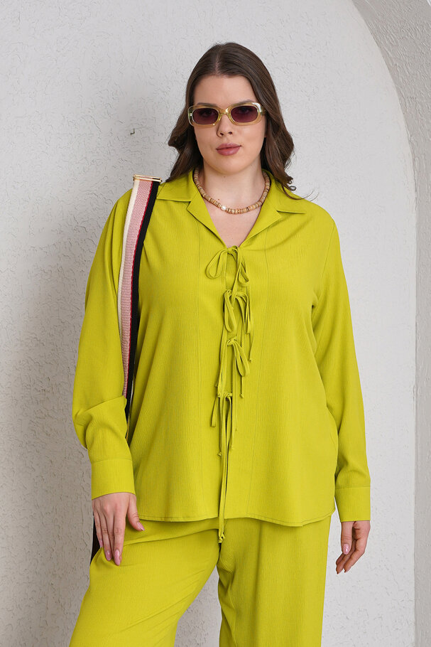 BAĞCIK DETAYLI BÜRÜMCÜK ALT - ÜST TAKIM