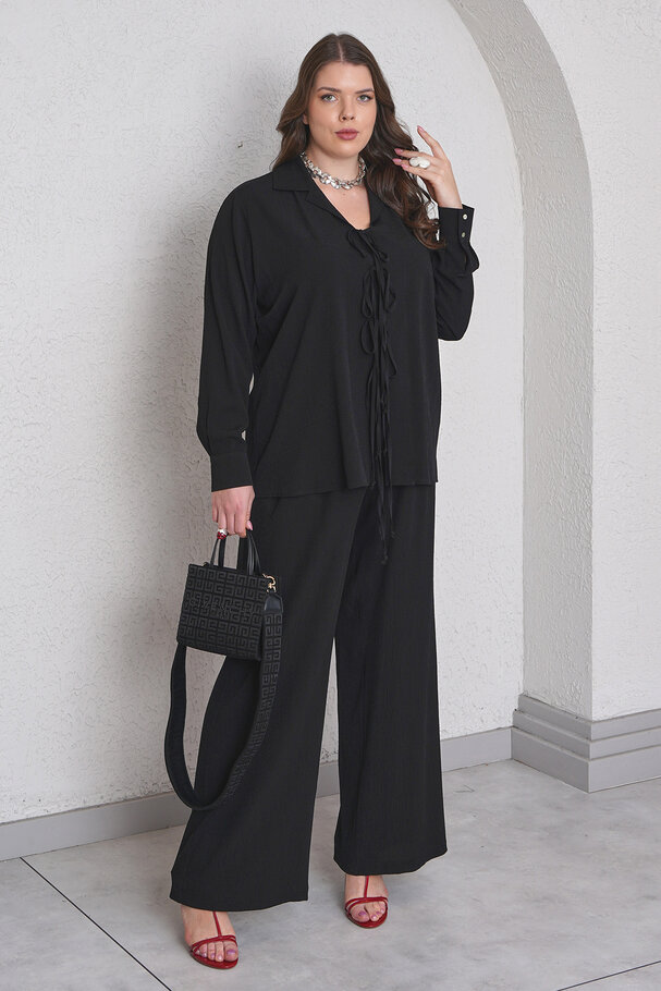 BAĞCIK DETAYLI BÜRÜMCÜK ALT - ÜST TAKIM