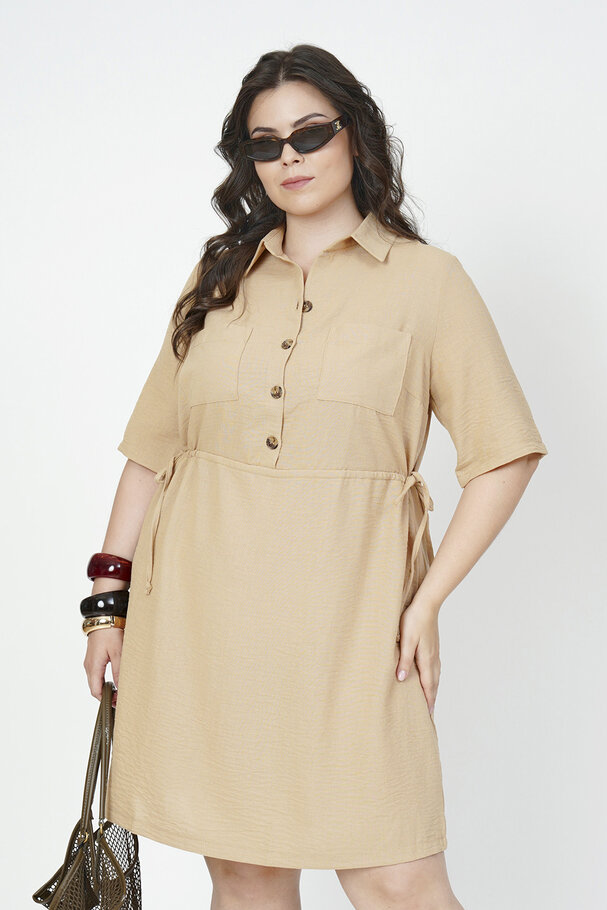 BAMBU KETEN YAKALI ELBİSE