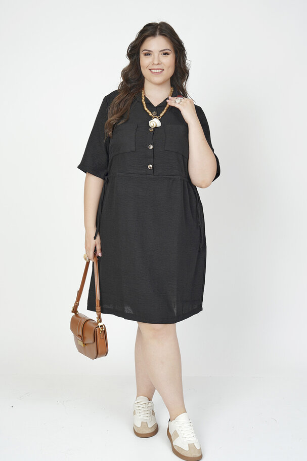 BAMBU KETEN YAKALI ELBİSE