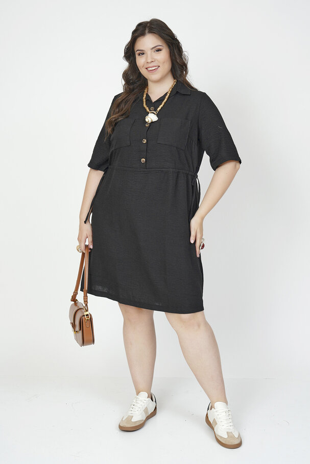 BAMBU KETEN YAKALI ELBİSE