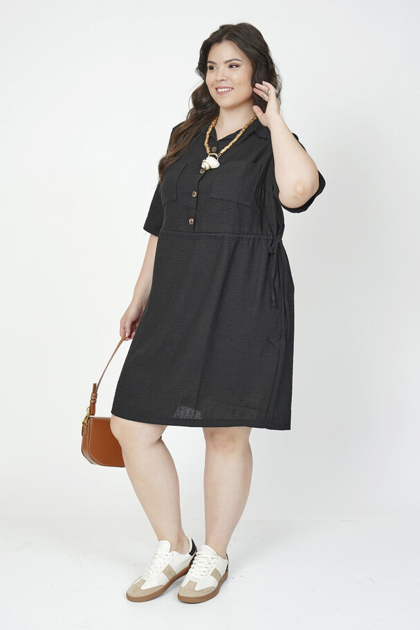 BAMBU KETEN YAKALI ELBİSE