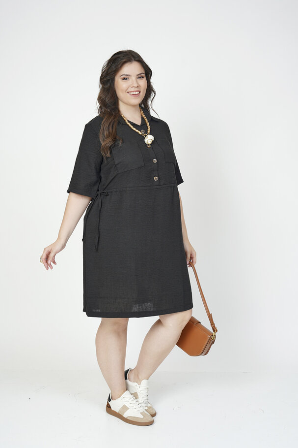 BAMBU KETEN YAKALI ELBİSE