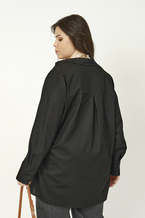 BASIC LİKRALI POPLİN GÖMLEK