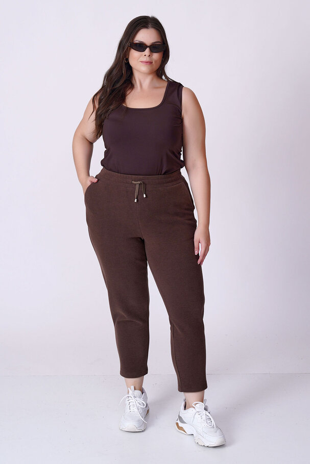 BELİ LASTİKLİ HAVUÇ TRİKO PANTOLON