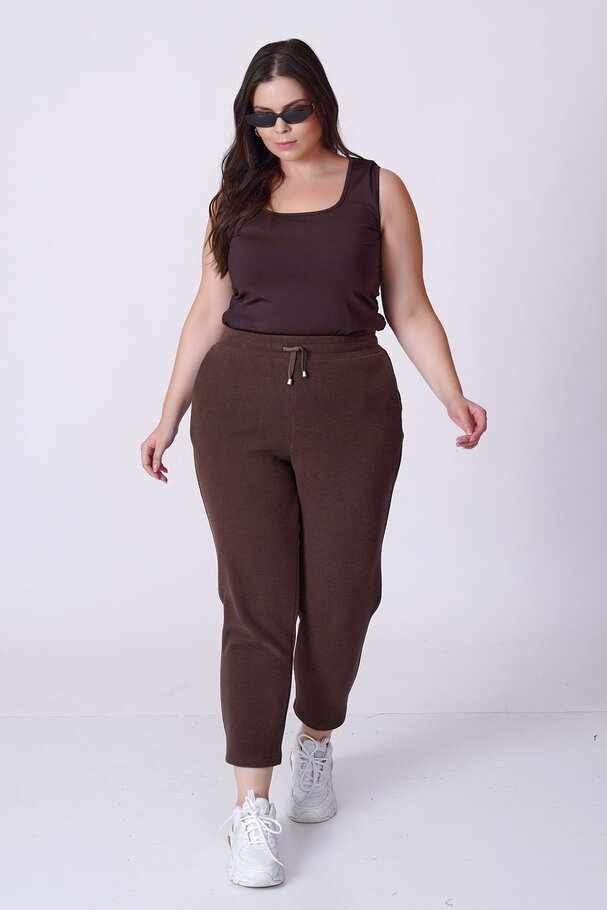 BELİ LASTİKLİ HAVUÇ TRİKO PANTOLON