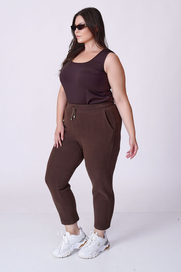BELİ LASTİKLİ HAVUÇ TRİKO PANTOLON