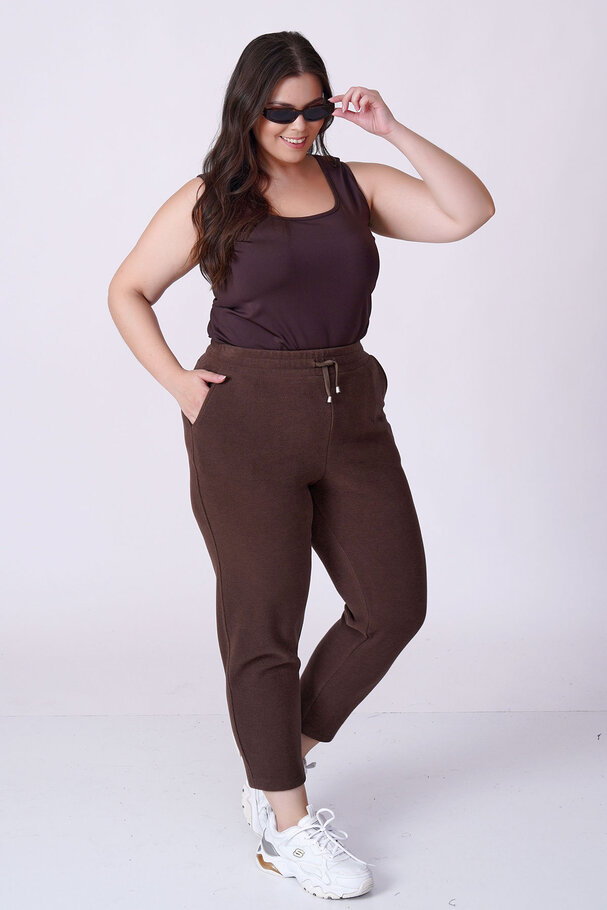 BELİ LASTİKLİ HAVUÇ TRİKO PANTOLON
