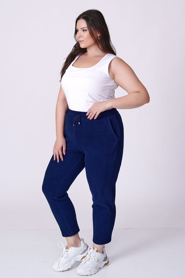 BELİ LASTİKLİ HAVUÇ TRİKO PANTOLON