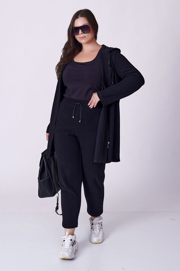 BELİ LASTİKLİ HAVUÇ TRİKO PANTOLON