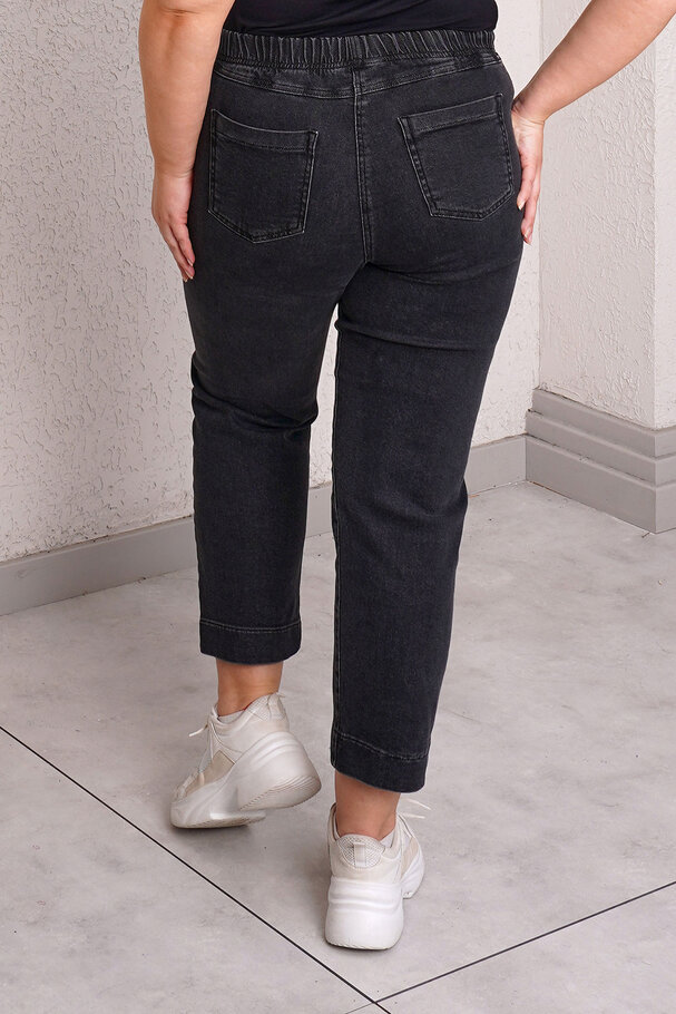 BELİ LASTİKLİ MOM JEAN