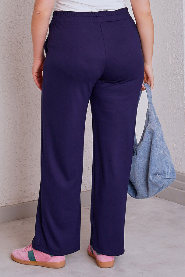 BELİ LASTİKLİ ve BAĞCIKLI GENİŞ PAÇA MODAL PANTOLON