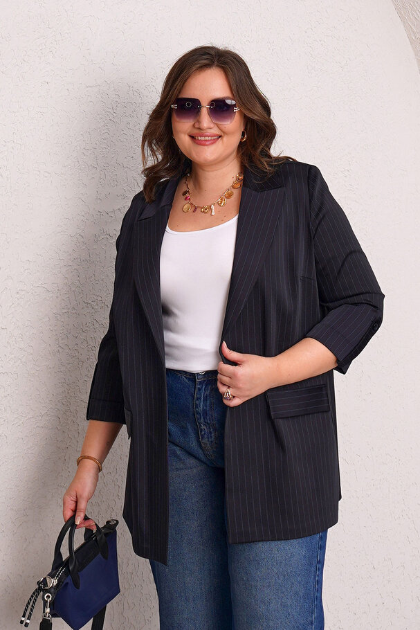ÇİZGİLİ BLAZER CEKET