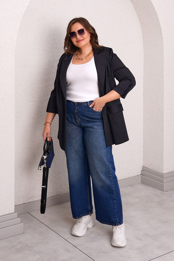 ÇİZGİLİ BLAZER CEKET