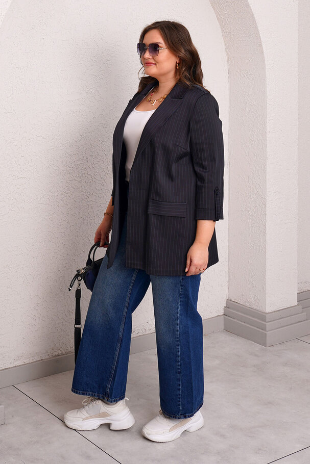 ÇİZGİLİ BLAZER CEKET