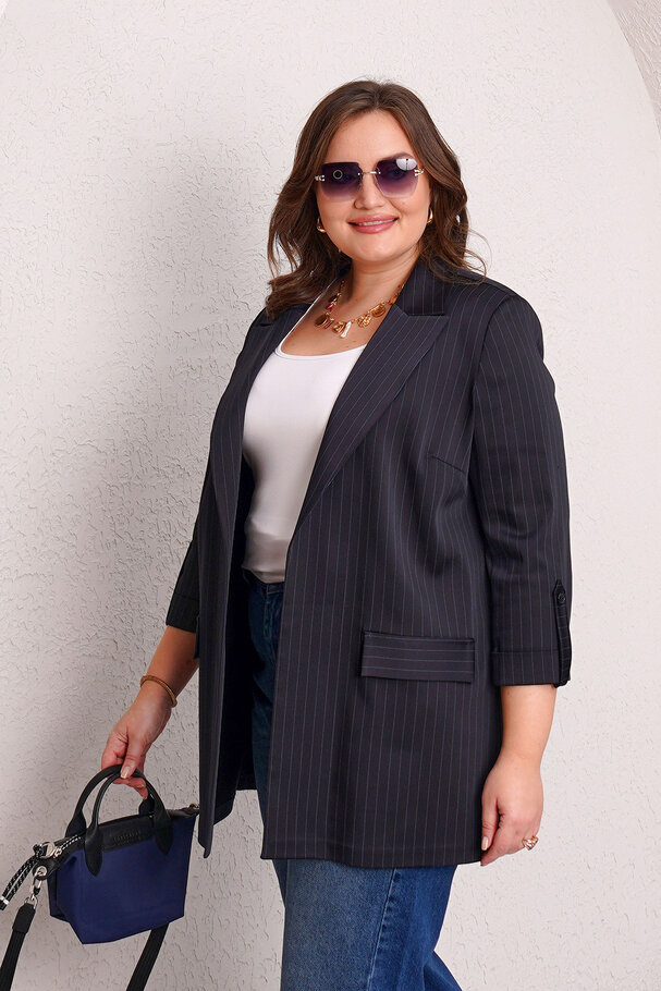 ÇİZGİLİ BLAZER CEKET