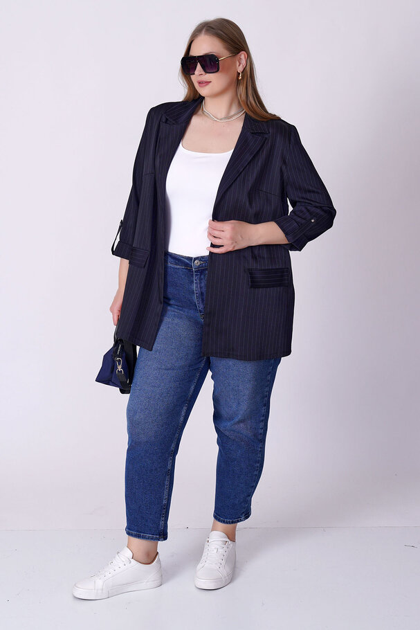 ÇİZGİLİ BLAZER CEKET
