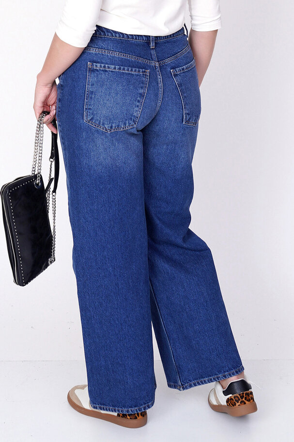 DÜZ KESİM YÜKSEK BEL JEAN