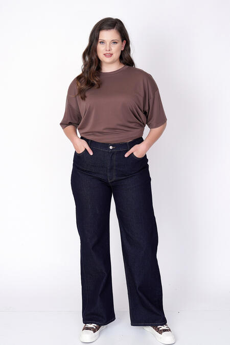 54650 - DÜZ KESİM YÜKSEK BEL JEAN