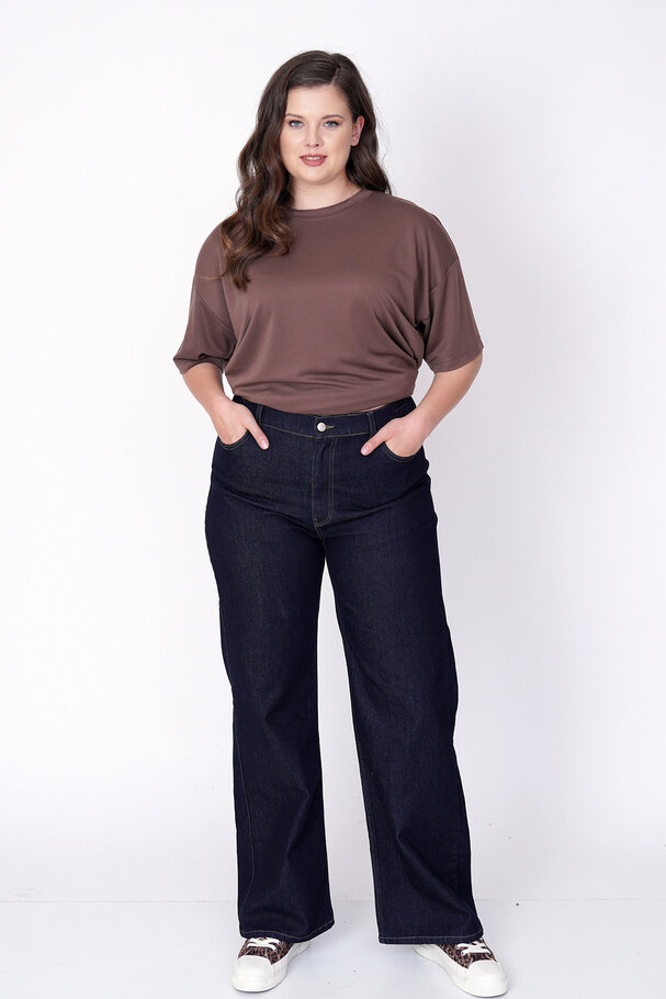 DÜZ KESİM YÜKSEK BEL JEAN