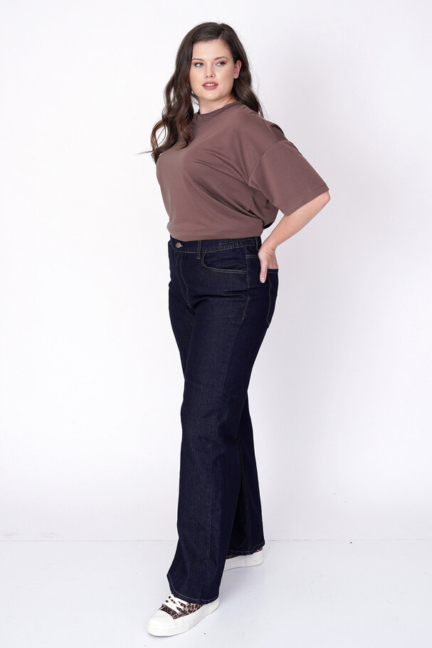 DÜZ KESİM YÜKSEK BEL JEAN