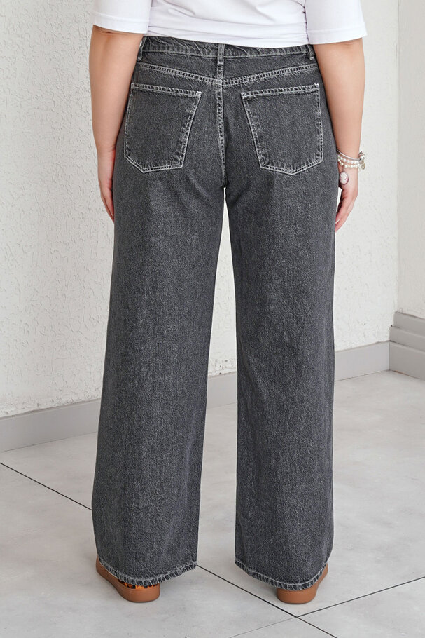 DÜZ KESİM YÜKSEK BEL JEAN