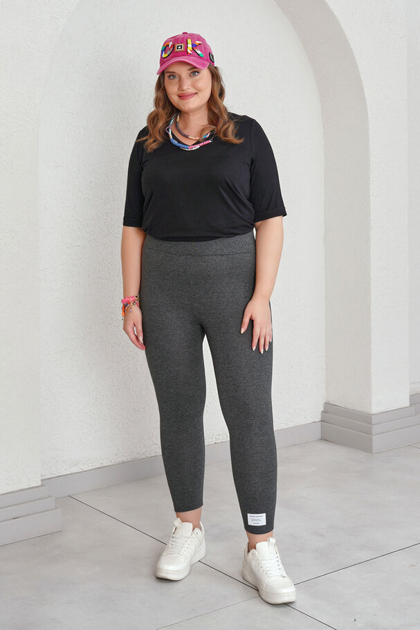 ETİKET DETAYLI PENYE TOPARLAYICI TAYT