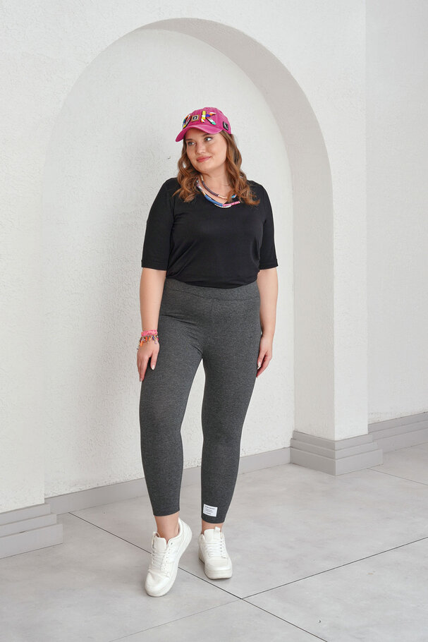 ETİKET DETAYLI PENYE TOPARLAYICI TAYT