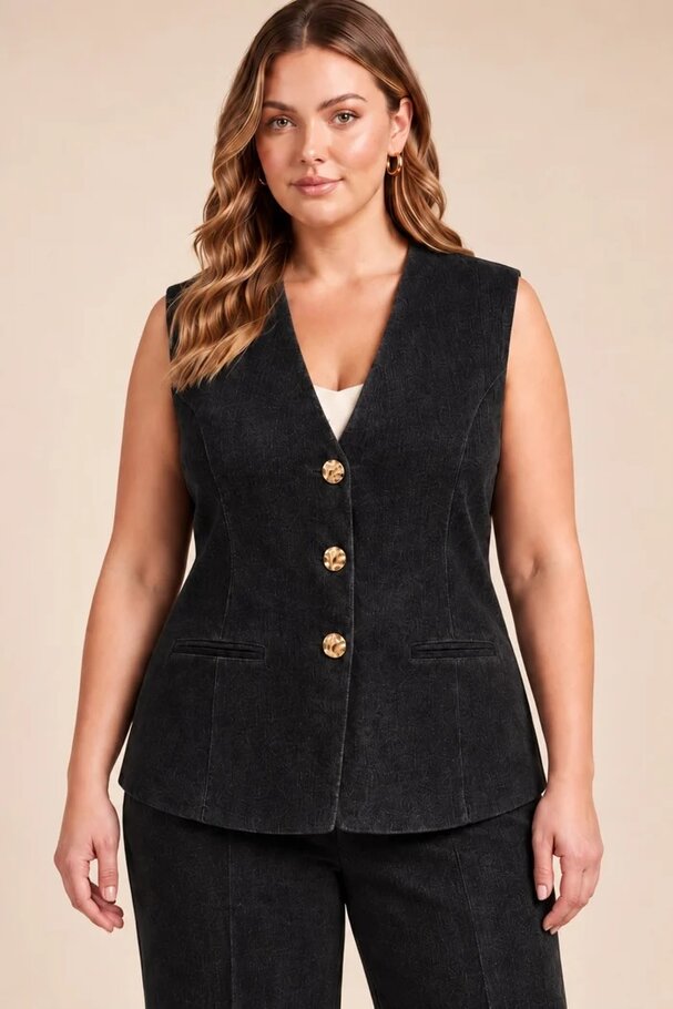 KADİFE YUMUŞAK DOKULU YELEK