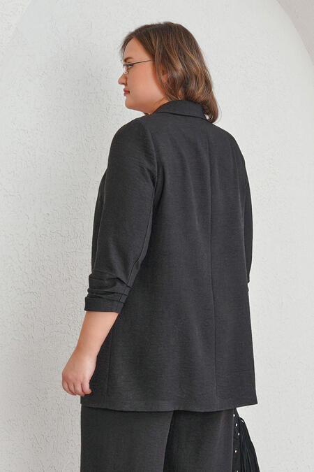  - KETEN EFEKTLİ BLAZER CEKET (1)