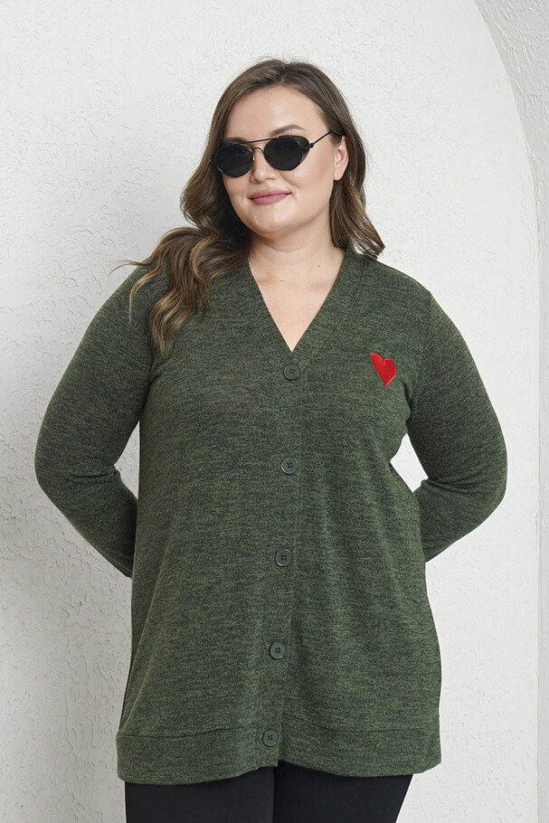 KALP NAKIŞLI TRİKO HIRKA