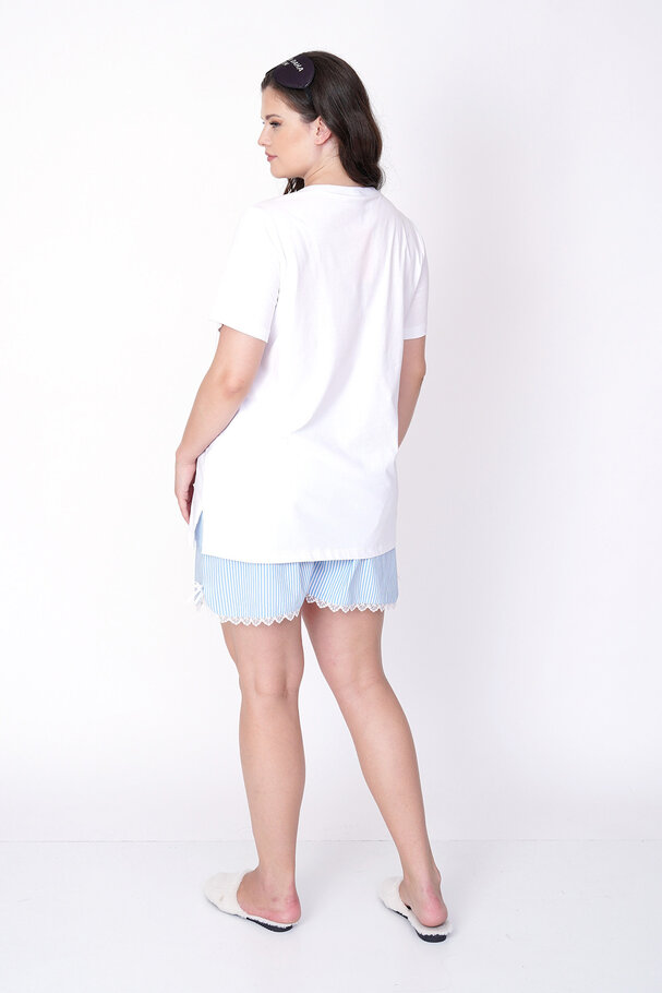 KİRAZ BASKILI ŞORTLU PİJAMA TAKIMI