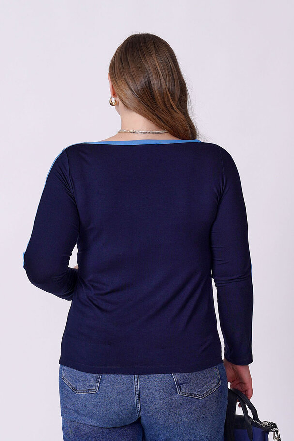 KONTRAST BİYE DETAYLI ESNEK BODY/TİŞÖRT