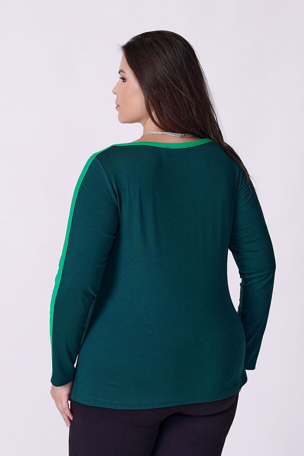 KONTRAST BİYE DETAYLI ESNEK BODY/TİŞÖRT
