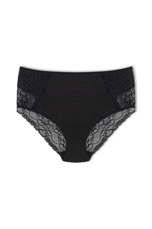 PAMUKLU ÖN VE ARKA DANTEL DETAYLI KÜLOT