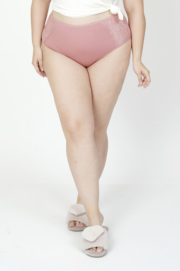 PAMUKLU ÖN VE ARKA DANTEL DETAYLI KÜLOT