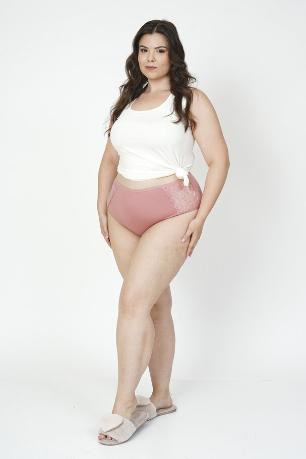 PAMUKLU ÖN VE ARKA DANTEL DETAYLI KÜLOT