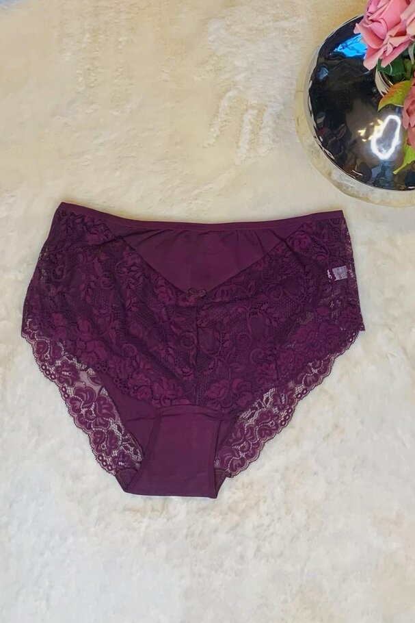 PAMUKLU ÖNÜ DANTEL DETAYLI KÜLOT