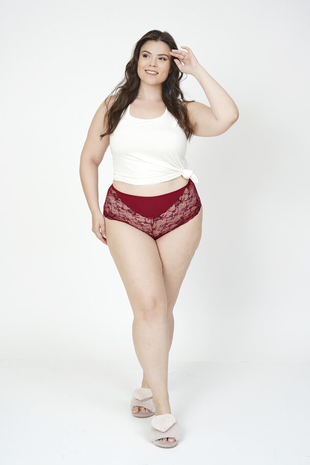 PAMUKLU ÖNÜ DANTEL DETAYLI KÜLOT