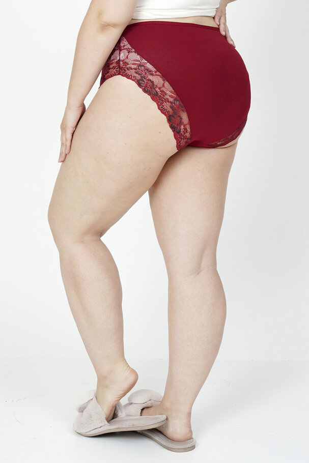 PAMUKLU ÖNÜ DANTEL DETAYLI KÜLOT