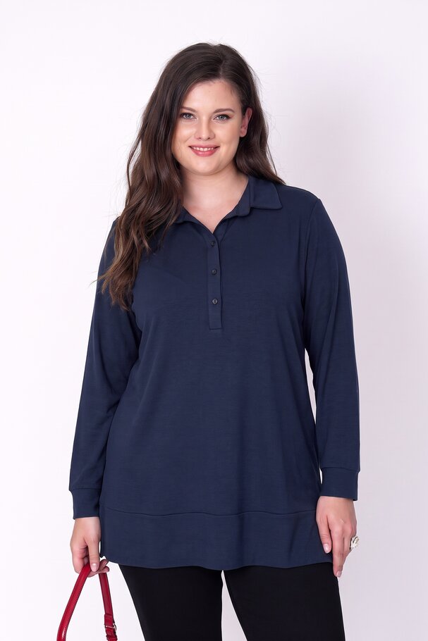 POLO YAKA İNCE TRİKO BLUZ