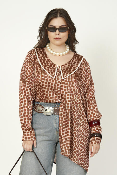 Büyük Moda - RETRO BEBE YAKA GÖMLEK