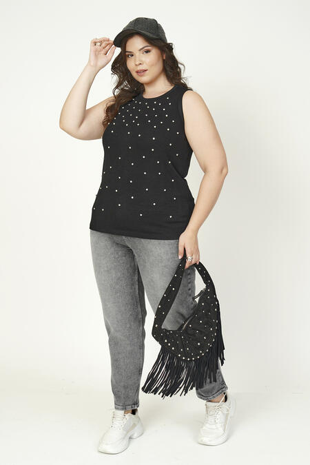 Büyük Moda - TAŞLI KOLSUZ BODY (1)