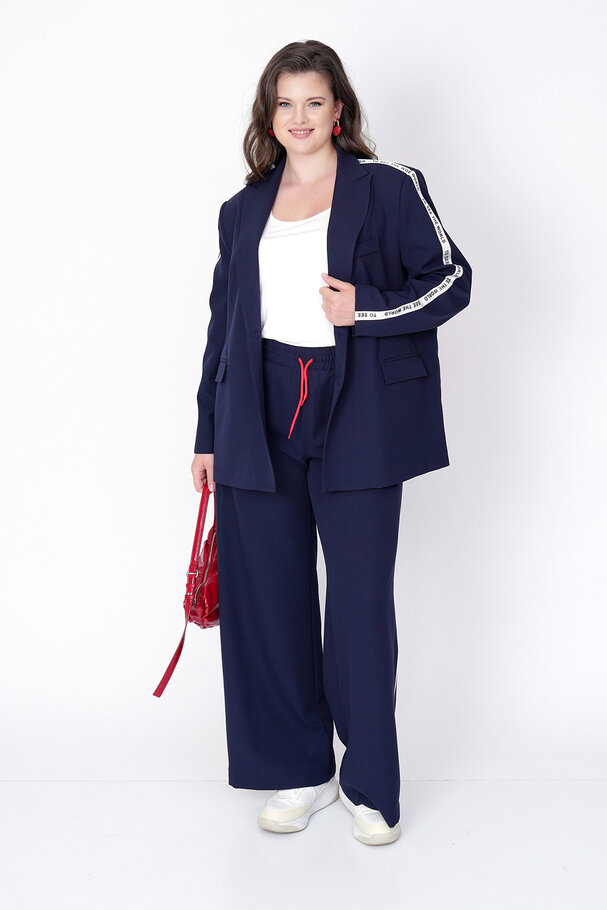 YANI ŞERİT DETAYLI BLAZER CEKET